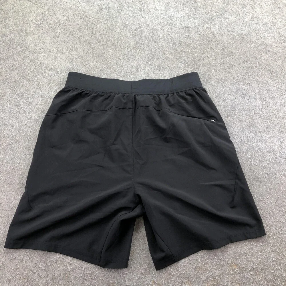 VRST Shorts Mens Small Black Microfiber 8 Inch Running Quick Dry Pockets
